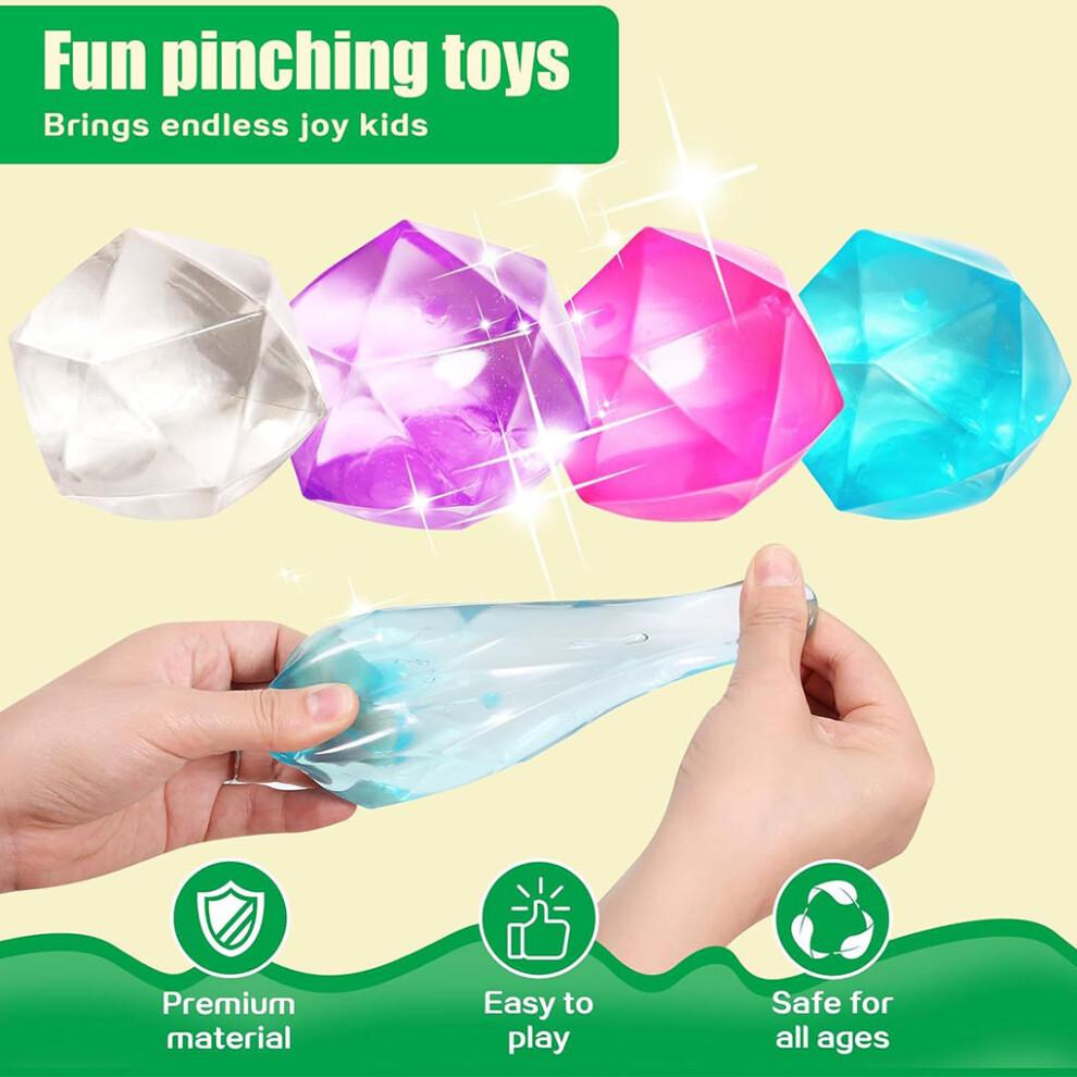 4x Vibrant Squeeze Toy For Reduction And Focus Improvement