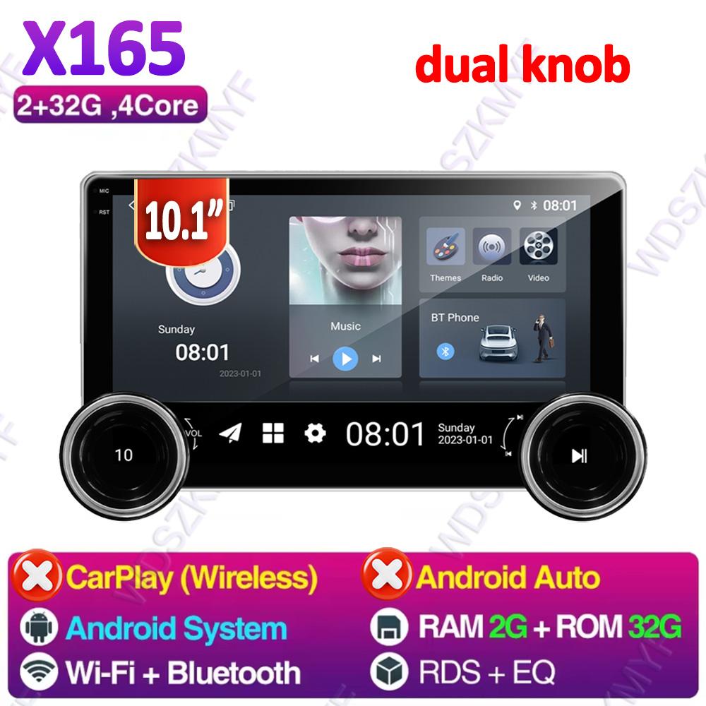 

10,1-дюймовая универсальная автомагнитола Android 13 Android Auto CarPlay 2din мультимедийный проигрыватель двойной поворот GPS BT автомобиль интеллектуальные системы