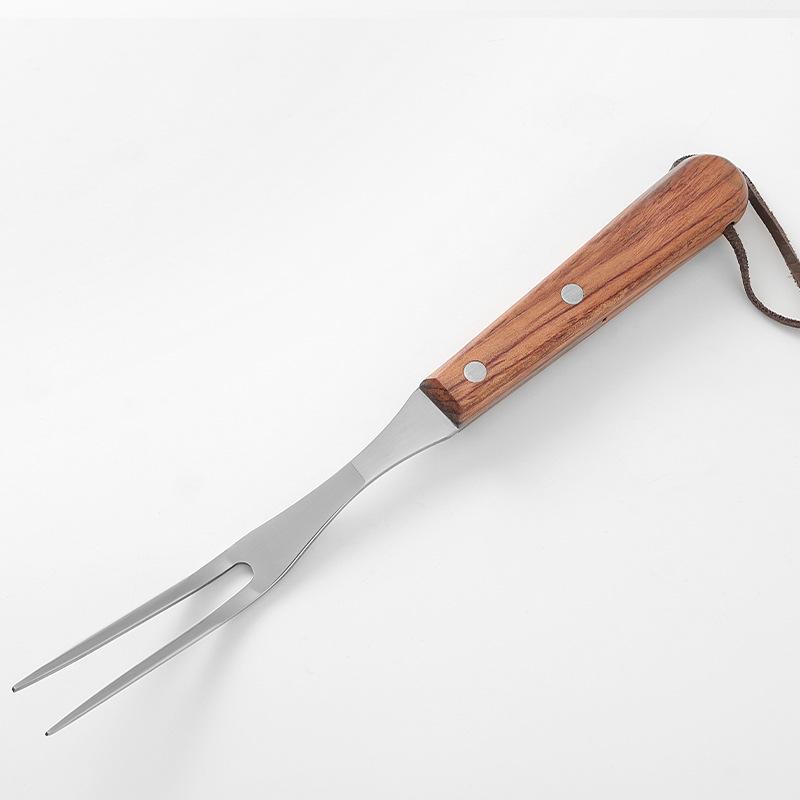 Stainless Steel Outdoor BBQ Meat Fork - Heavy Duty, Multiple Sizes Available