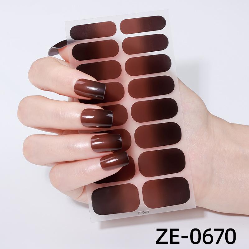 2025 Koreanische Farbverlauf Glitzer Katzenaugen Nagelkunst Aufkleber - Wasserdicht