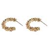 Silver C-Shaped Non-Piercing Earrings: High-End, Stylish Ear Clips for Women with Cool, Simple Design.