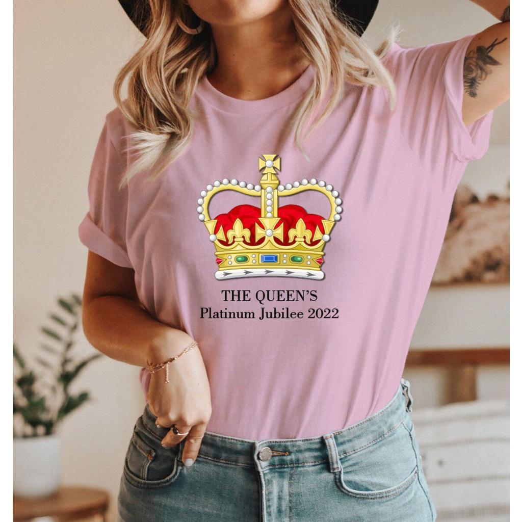 

Футболка к Платиновому юбилею королевы Юнион Джек с короной Футболка Т Pink,XL