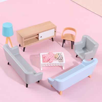 Simulation Tv Counter Lamp Living Room Bedroom Home Appliance Doll House Model