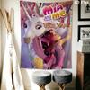 Custom Name Mia and Me Wall Tapestry Aesthetic Wall Hanging Printed Fabric Blanket Decorative Tapestries for Bedroom Living Room Home Decor
