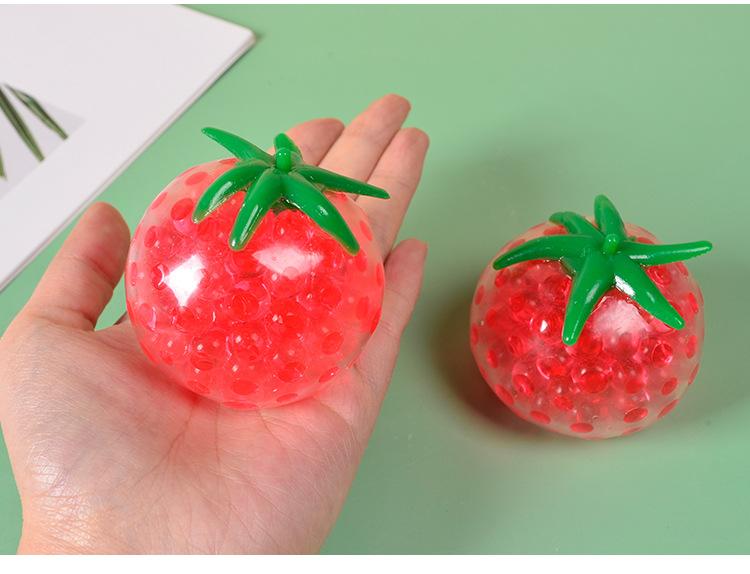 Squishy Tomaat Knijpspeeltje Stressverlichting Fidget Sensorisch Speelgoed voor Volwassenen Langzame Terugslag Angst ADHD Autisme Feestartikelen Cadeaus
