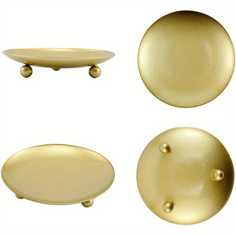 Järn Svart Guld Ljusstaksbricka Bas Bröllopsfest Högtid Bankett Dekorativ Ljusstake Konst Gåva Kopp Ljus Tillbehör