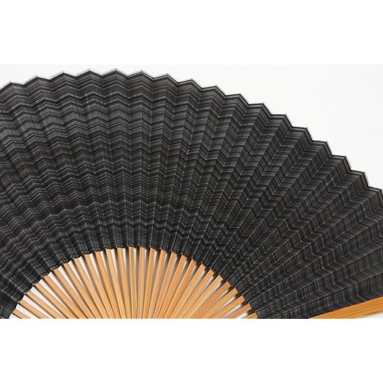[Hasegawa] Kyoto Folding Fan "Kasumi" (Mist), Handcrafted by Kyoto Artisans, Includes Fan Case and W