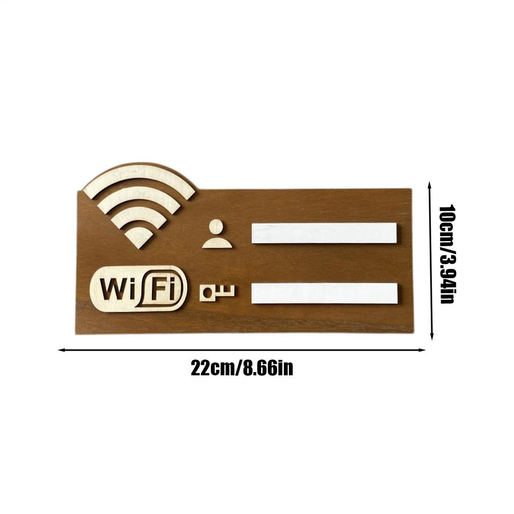 Wifi-skylt för gäster Trä-Wi-Fi-tavla för gäster Restaurang-Wi-Fi-tavla för handskrift Konto & Lösenord