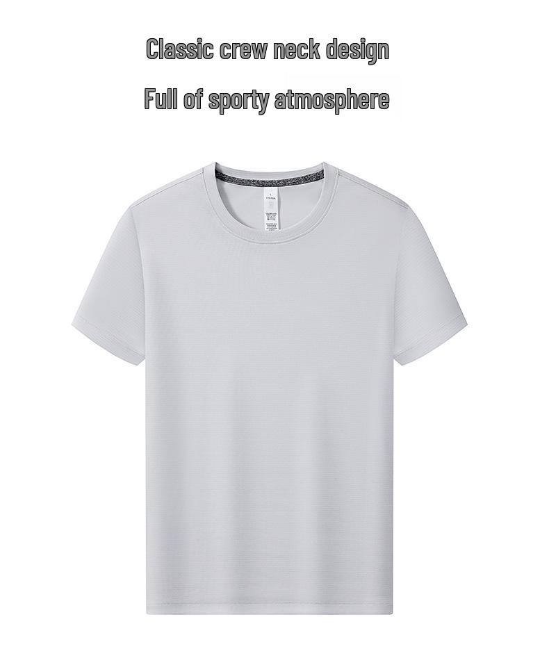 Custom Print Quick-Dry Crew Neck T-Shirt for Company Advertising, Outdoor Events, and Team Building.