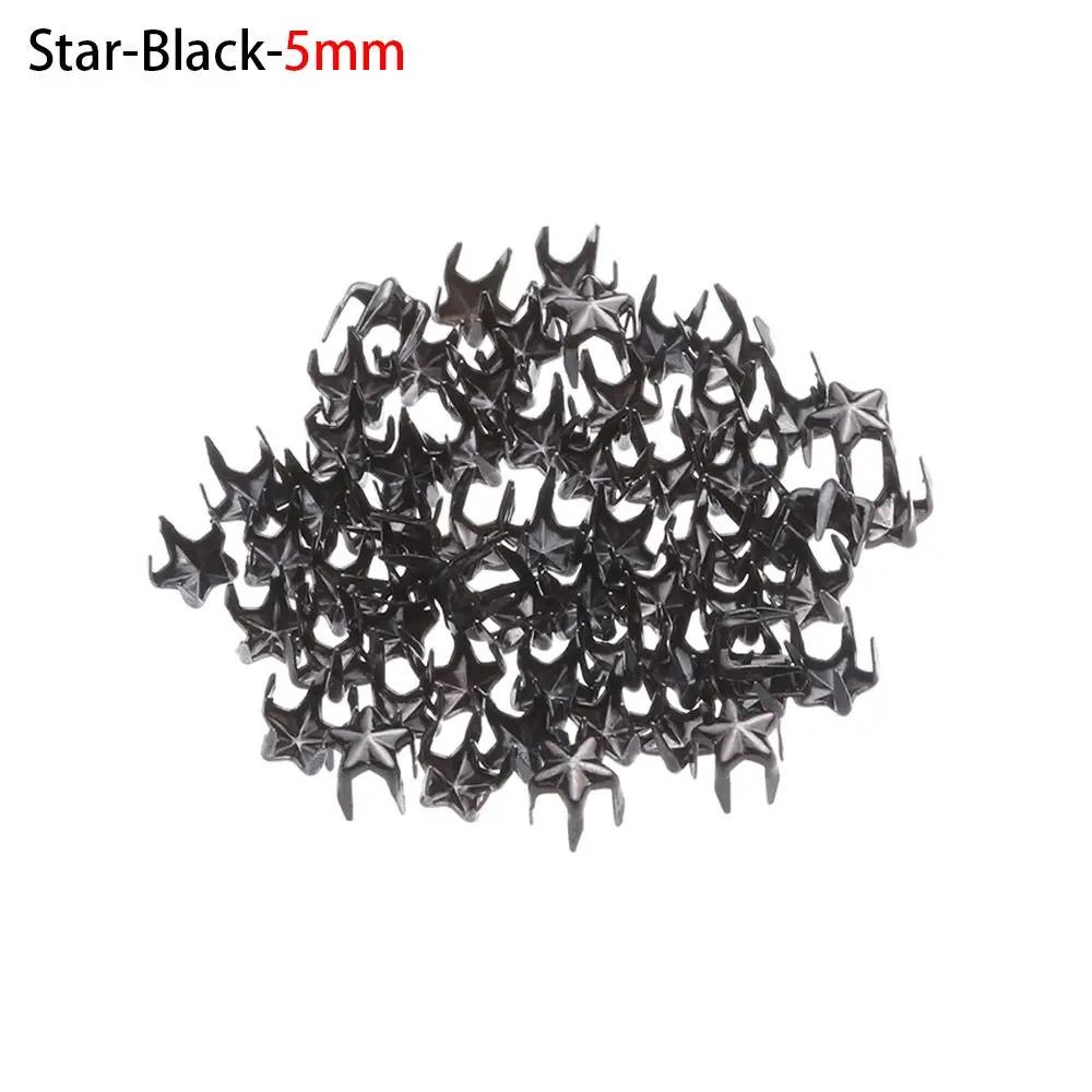 50Pcs Doll Buttons Metal Round Star Rivet Claw Nail Buckles For 1/6 Doll Clothes Decoration Sewing Bags Shoes Accessories