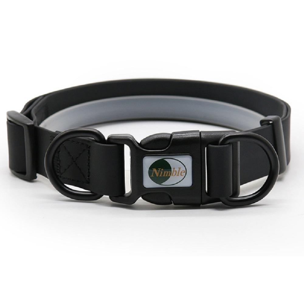 No Pull Dog Collar PVC Waterproof P-Chain Training Collars 8 Colors Dirty Resistant Easy Clean for Puppy Small Medium Large Dogs