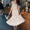 Summer French Coffee Break Is Popular This Year, Beautiful and Super Good-looking, High-end Exquisite Temperament Floral Dress Long Dress Children