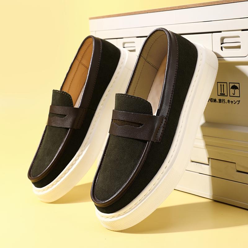 

Бренд Слипоны Ленивые Туфли Модные Корейский Стиль На Плоской Подошве Универсальные Лоферы Удобная Мужская Деловая Повседневная Обувь для Скейтборда 45