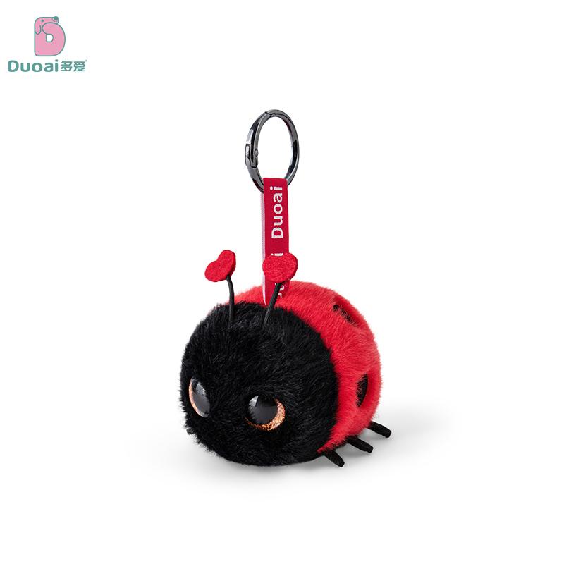 Insect Series Plush Toy Bee Ladybug Cockroaches Spider Keychain For Accessories Bag Funny Pendant Keyring Fans Gifts