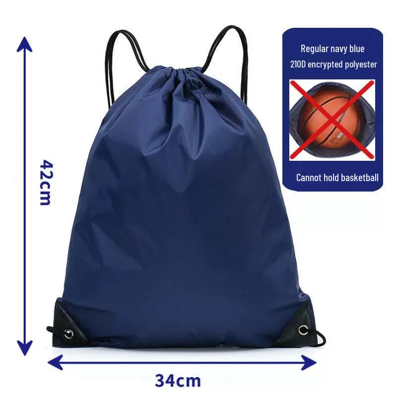 Customizable Waterproof Oxford Large Capacity Drawstring Backpack with Logo Print