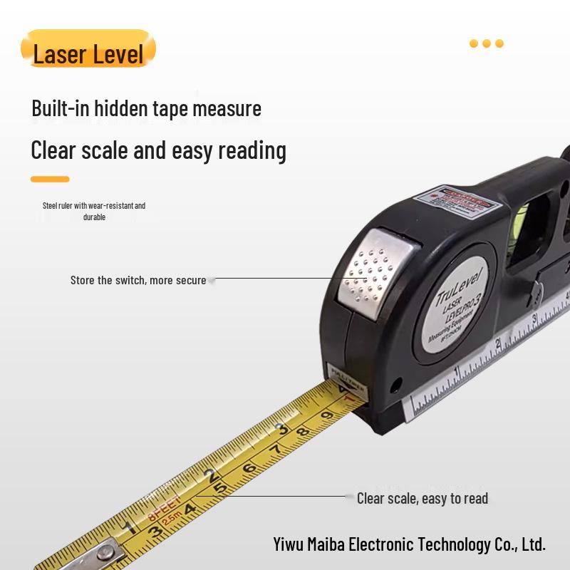 LV03 Infrared Laser Level: Cross-Line, Horizontal & Vertical Marker