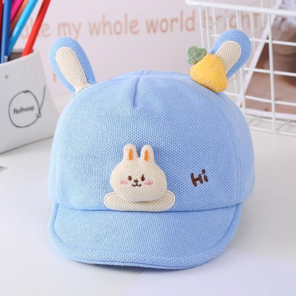 Cartoon Rabbit Ears Baby Baseball Cap Soft Brim Sun Hat Cute Cartoon Peaked Hat Outdoor