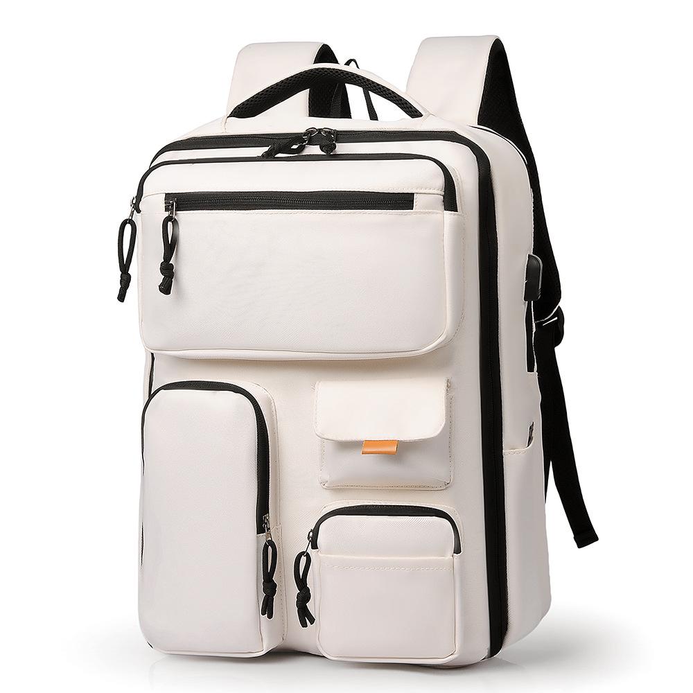 Trendy Unisex Macaron Backpack: Lightweight School, Commuting & Travel Laptop Bag