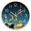 Living Room Wall Clock New Chinese Clock Home Art Clock Wall Silent Hanging Watch Quartz Clock 30CM