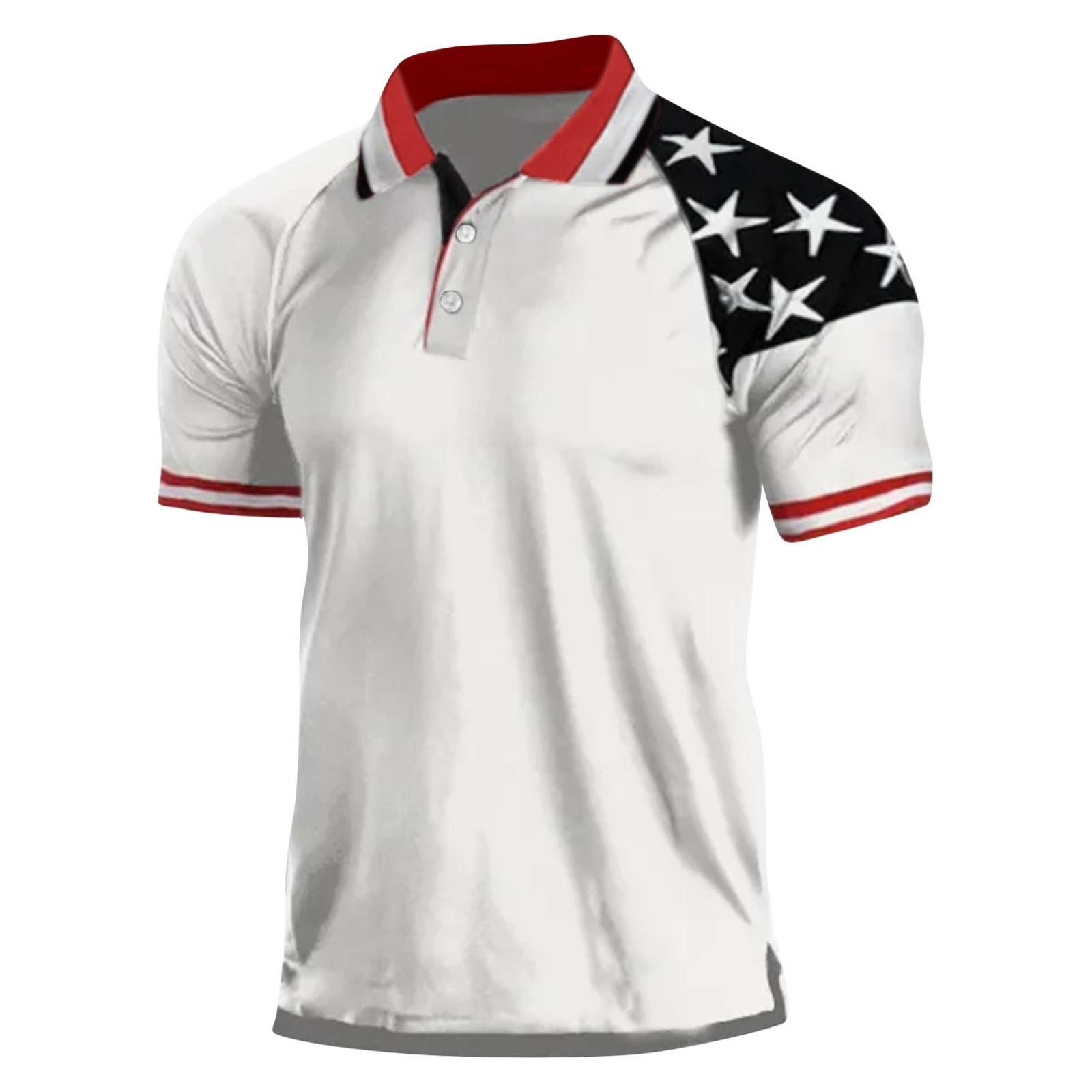 

Европейский и американский мужской топ в стиле ретро на открытом воздухе, топ с короткими рукавами и цифровой печатью XL белый