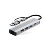 Tech-Protect Hb03 Hub Adapter 5In1 Type-C + Usb2.0 + Usb3.0 + Rj45 Space Grey