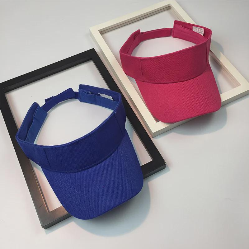 Korean Women's Quick-Dry Sports Visor: Solid Color, Sun Protection for Summer