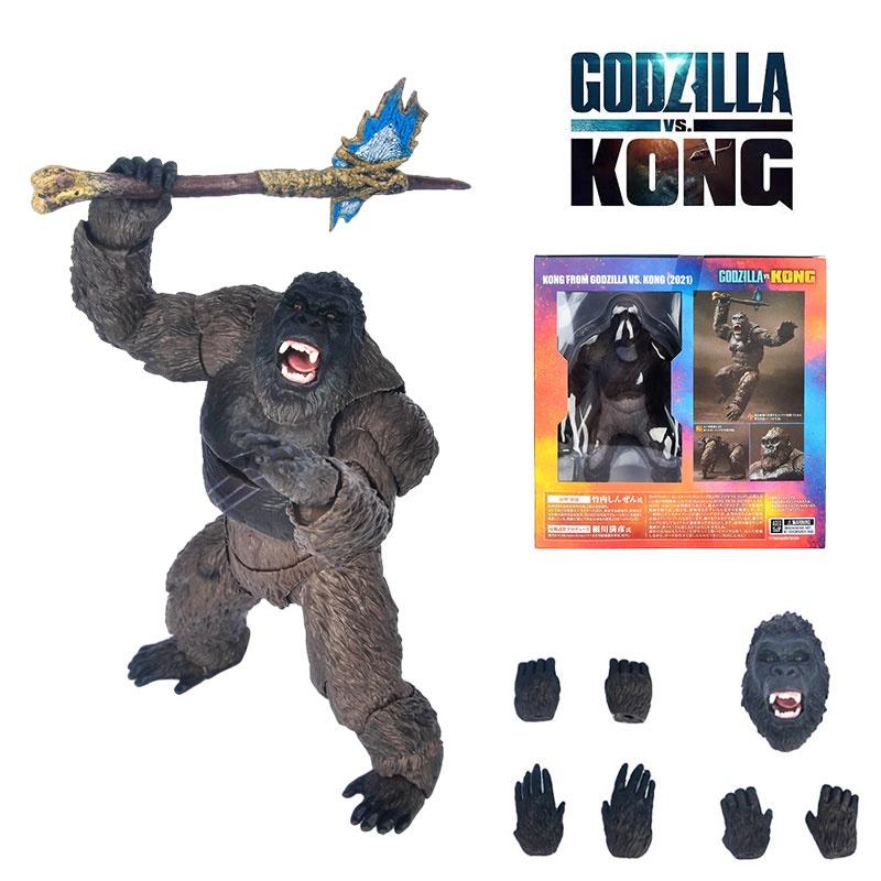 Godzilla Vs Kong King Kong Toy Model Figure Highly Posable Pvc Material 14cm Height