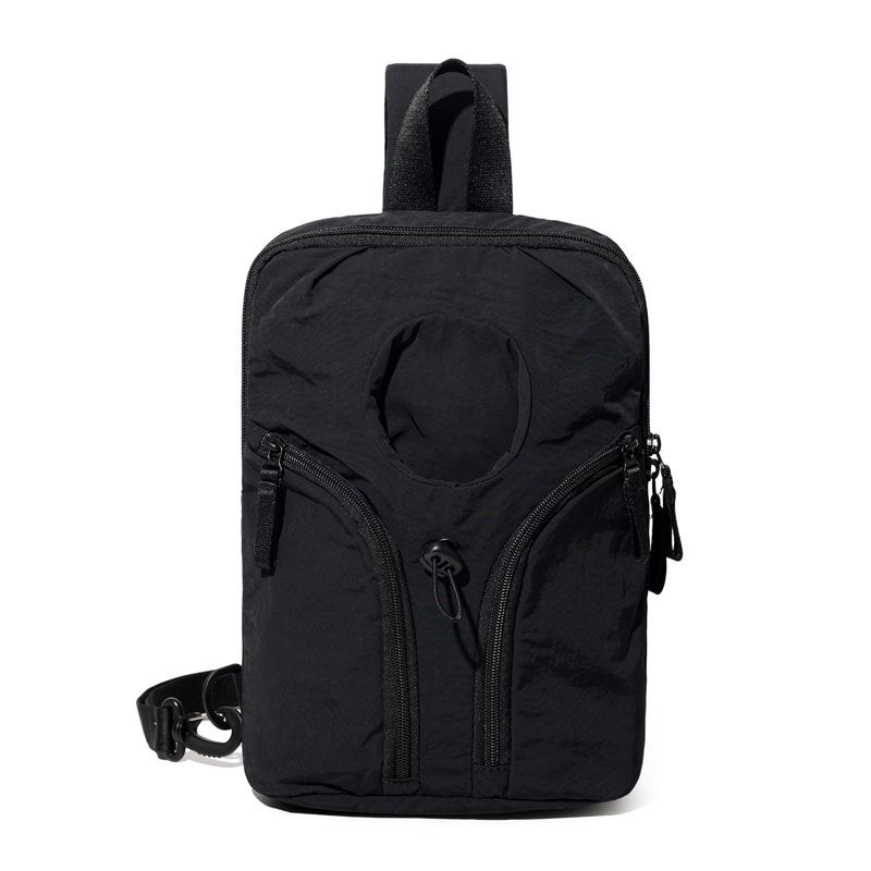 Multifunkční náprsní taška Pánská taška přes rameno Dámská velkokapacitní sportovní crossbody taška s držákem na vodu