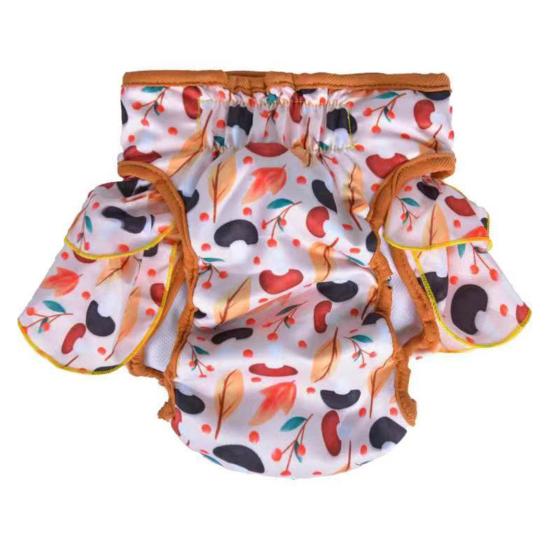 Yousheng Haustierwindel Atmungsaktiv Hautfreundlich Hoch Saugfähig Farbecht Waschbar Anti-Belästigung Polyester Welpen Hygienehöschen Hündin