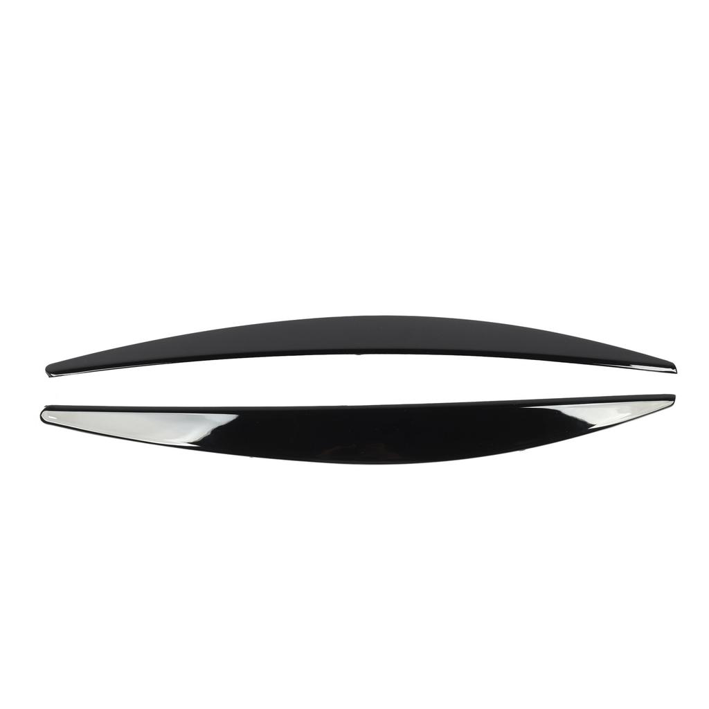 1 par Strålkastarögonbryn Vänster Höger Färgbeständig Främre Strålkastare Ögonlock Trim för Octavia MK3 2015 till 2017 Blanksvart