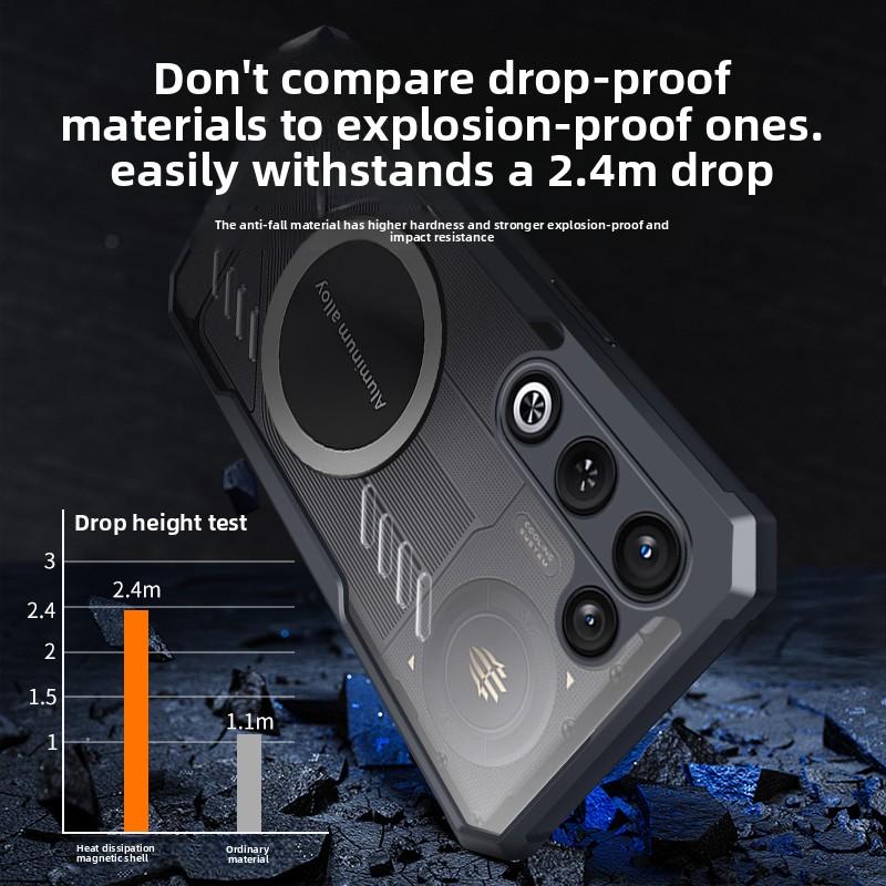 For ZTE Nubia Red Magic 11 Air Case Hard Heat Dissipation Magnetic Protective Back Cover Case For Red Magic 11 Air Phone Shell