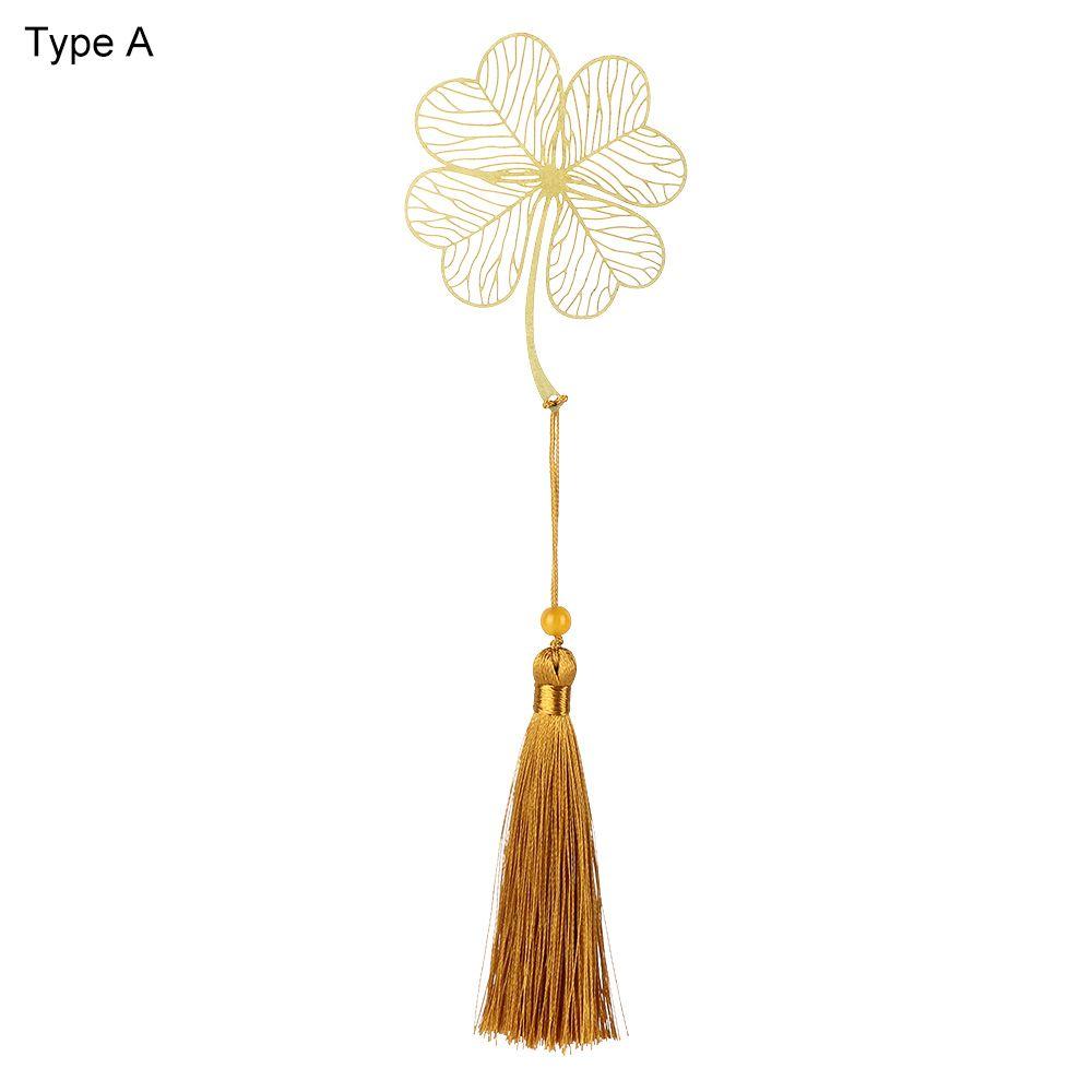 Student Gifts School Stationery Books Accessories Leaf Metal Bookmark Reading Mark Brass Book Clip
