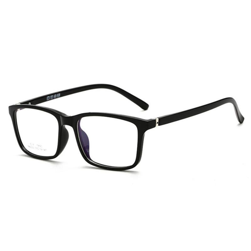 Big Frame Square Nearsighted Glasses Women Men Anti Blue Light TR90 0 To 6 0 Diopter Fashion Eyewear 0