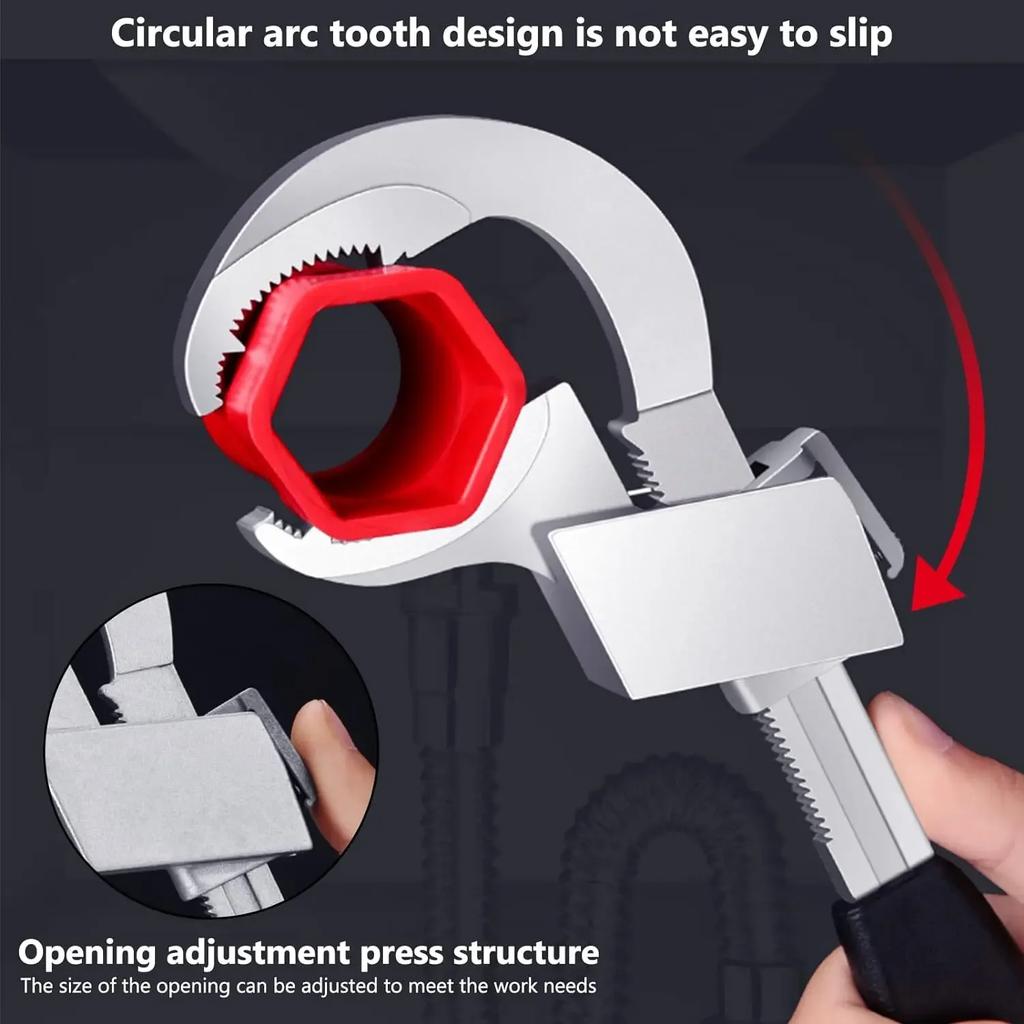 Multifunctional Adjustable Double-Headed Wrench Set, Suitable for Narrow Spaces, Multifunctional Adjustable Wrench