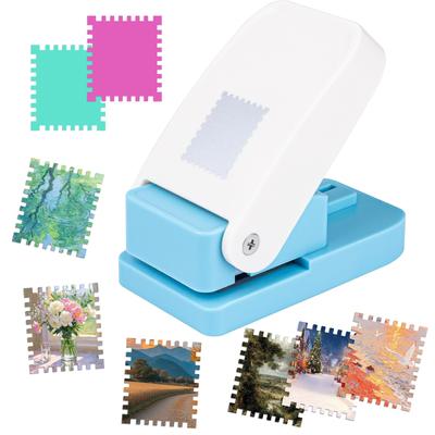 Craft Stamp 26mm X Embossing DIY Square Hole Easy Office Vocabulary Scrapbooking Punch, Shape, Rectangular, 22mm, Punch, Card, Punch, Portable,