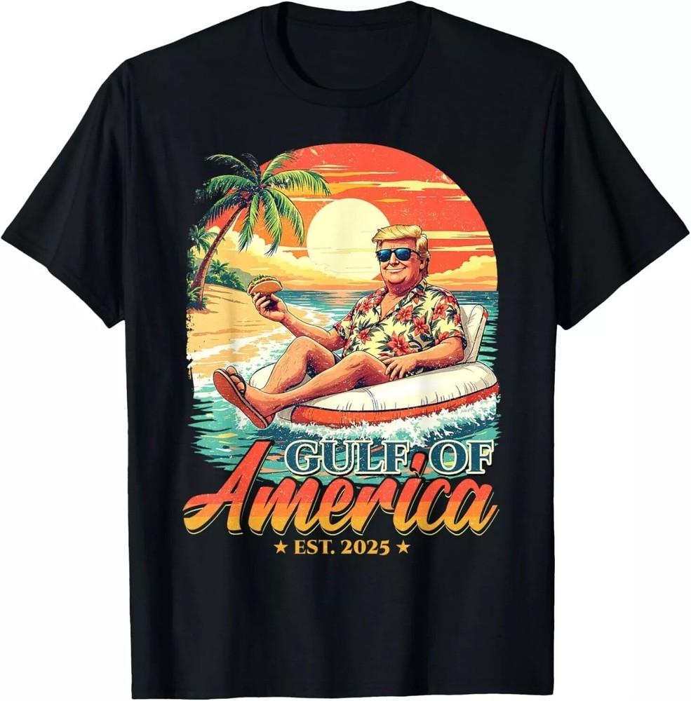 Funny Trump Shirt Gulf Of Us America Est 2025 T-Shirt full color Unisex T-Shirt S