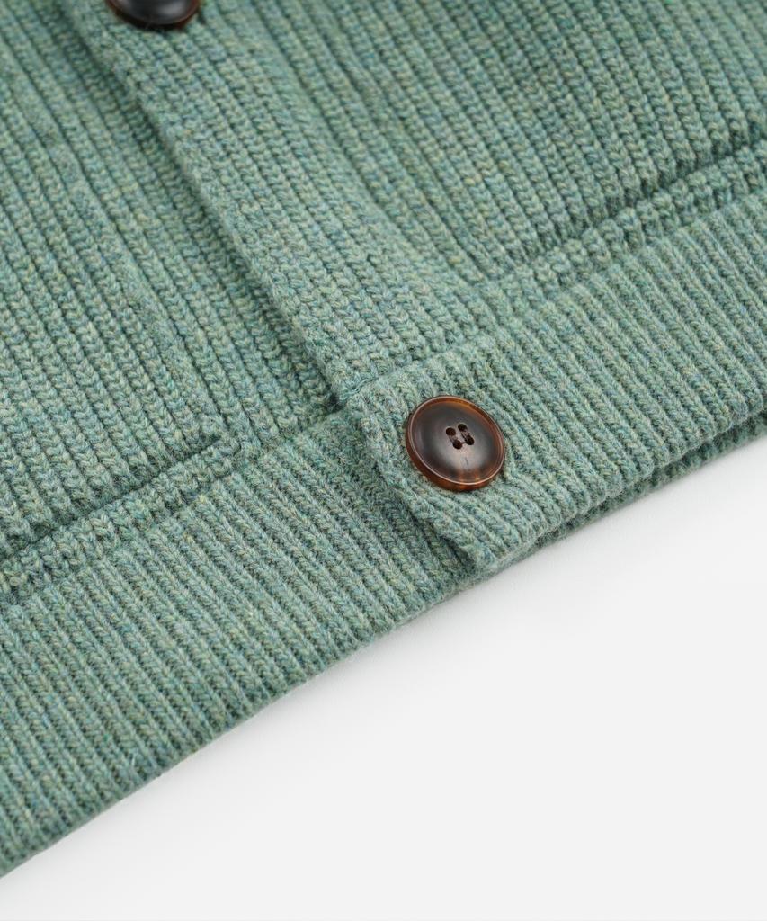 Frizmworks Ultra Heavyweight Collar Cardigan _ Jade Green