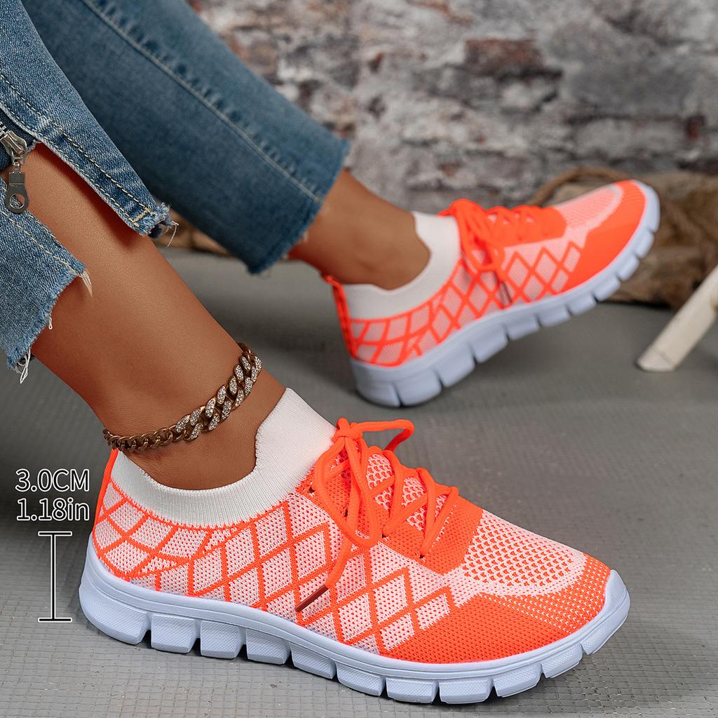 New Breathable Fly Woven Versatile Casual Shoes for Women, Simple and Fashionable, Student Trend Sports Single Shoes