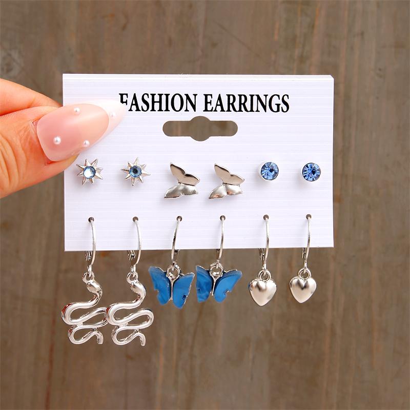 

Trendy Colorful Earrings Set For Women Girls Green Resin Pearl Gold Color Metal Circle Dangle Earrings 2026 New Fashion