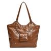 Large Capacity One Shoulder Bags For Women  New Trendy Versatile Pu Leather Tote Bag Female Commuting Shopping Handbags