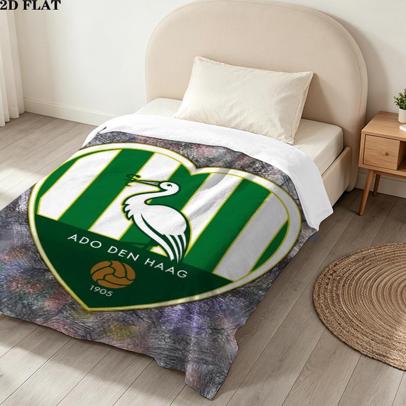 Ado Den Haag Print Flannel Blanket, High quality Comfortable for All Seasons, Home Decor, Warmth and Comfort, Perfect for Christmas Gifts