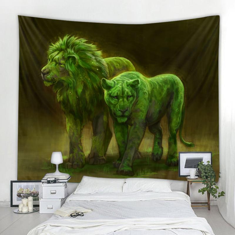 3D Фэнтезийный гобелен со львом — фото 7