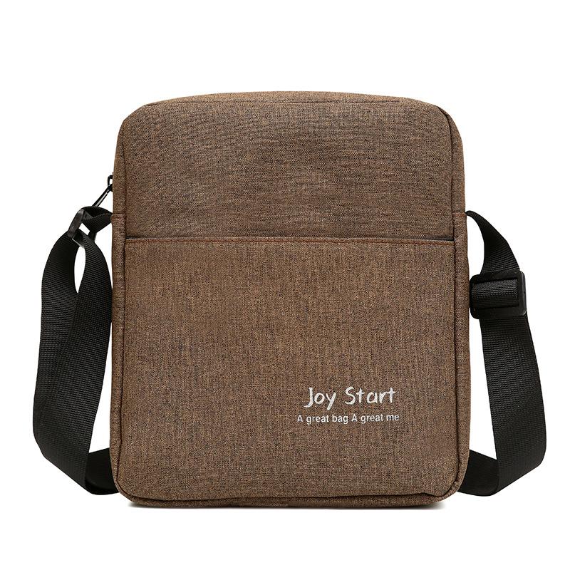 

Новая мужская повседневная наплечная сумка Легкая нейлоновая водонепроницаемая сумка через плечо Уличный рюкзак коричневый