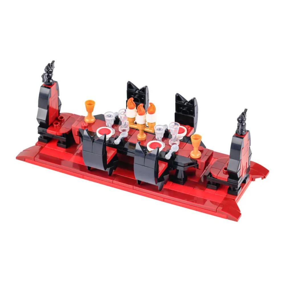 MOC Medieval Alchemy Room Kitchen Wizard Potion Building Blocks Devil's Spring Castle Road Lamp Witch Figures Scene Skull Bricks