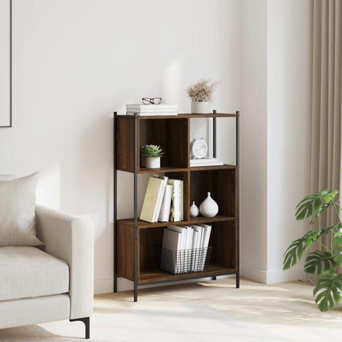 VidaXL Bibliothèque chêne marron 72x28x109 cm bois d'ingénierie 838887