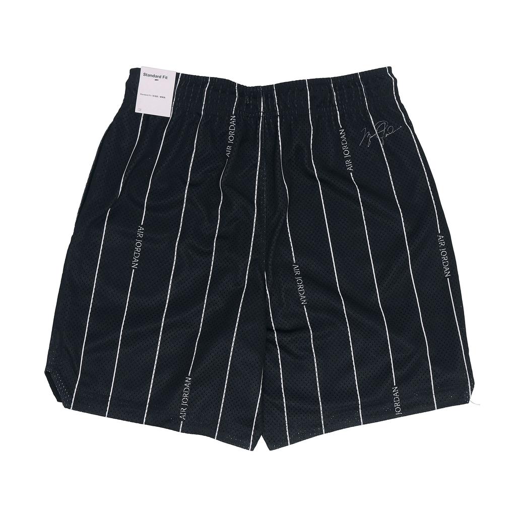 Jordan Essentials Breathable Stripe Print Shorts Men Bottoms Black DM1358-010