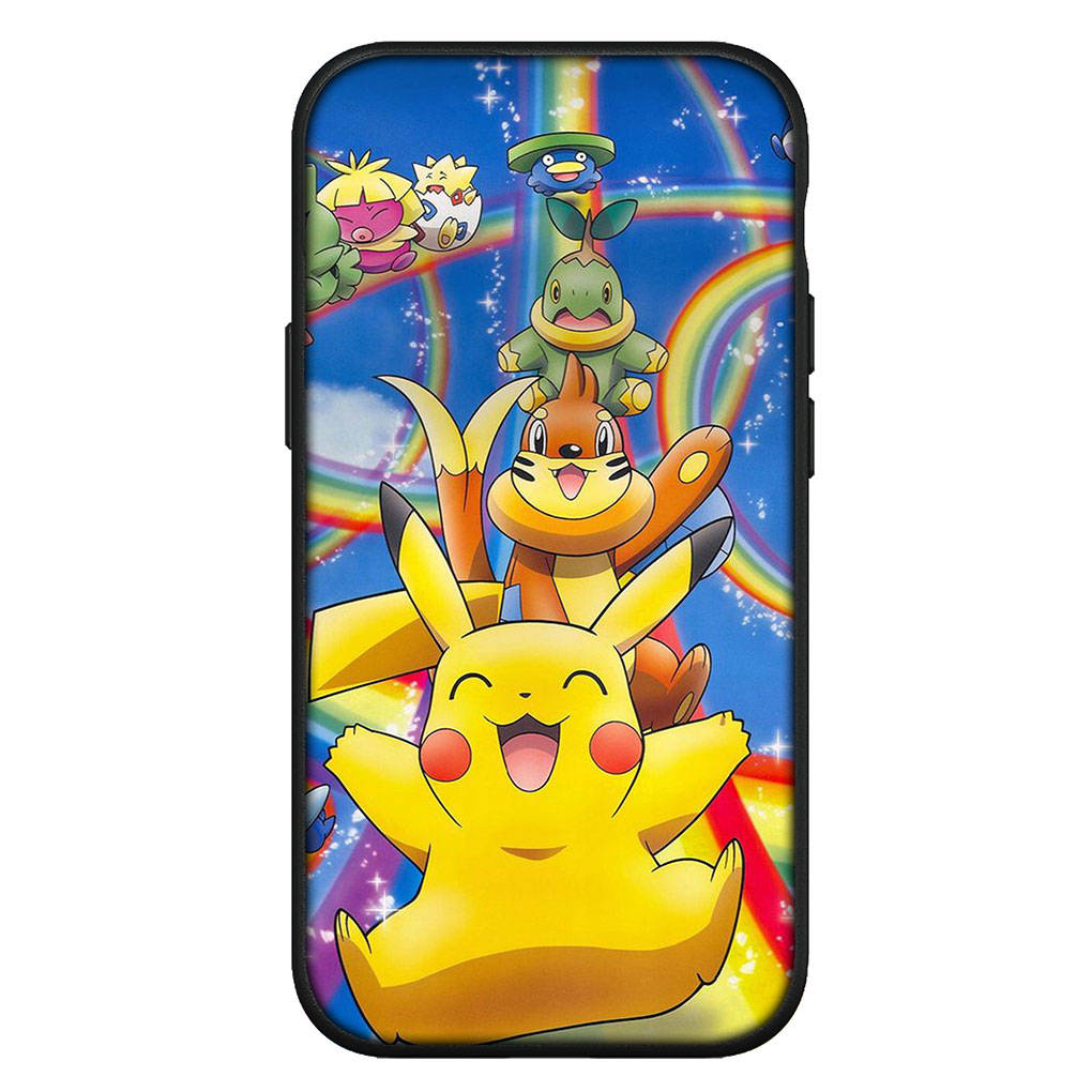 Cover for iPhone 16 15 Xiaomi Redmi Note 14 13 12 11 Pro Max X 8 16e Samsung Galaxy S25 S24 S23 Moto OPPO Huawei Pokemon Go Pikachu Cartoon Phone Case