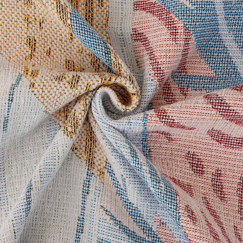 Chenille Printed Sofa Cover Full Coverage With Tassel Furniture Slipcover All-Season Anti-Scratch Sofa Blanket Seat Dust Covers