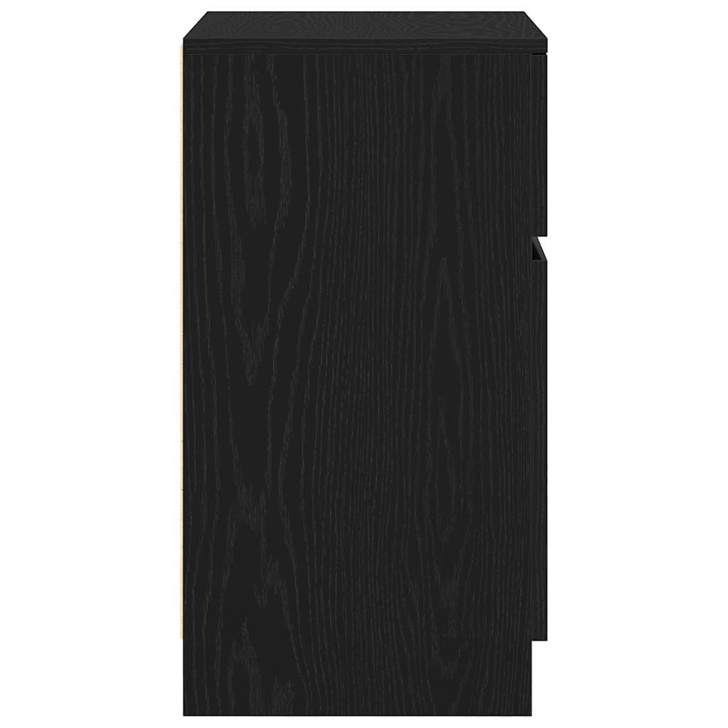 Nightstand Black 39x35x65 cm Engineered Wood