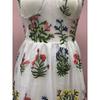 Bohemian Vintage Floral Pattern Colorful Embroidered Sexy Loose Maxi Dress For Women Summer Fashion Casual Beachwear
